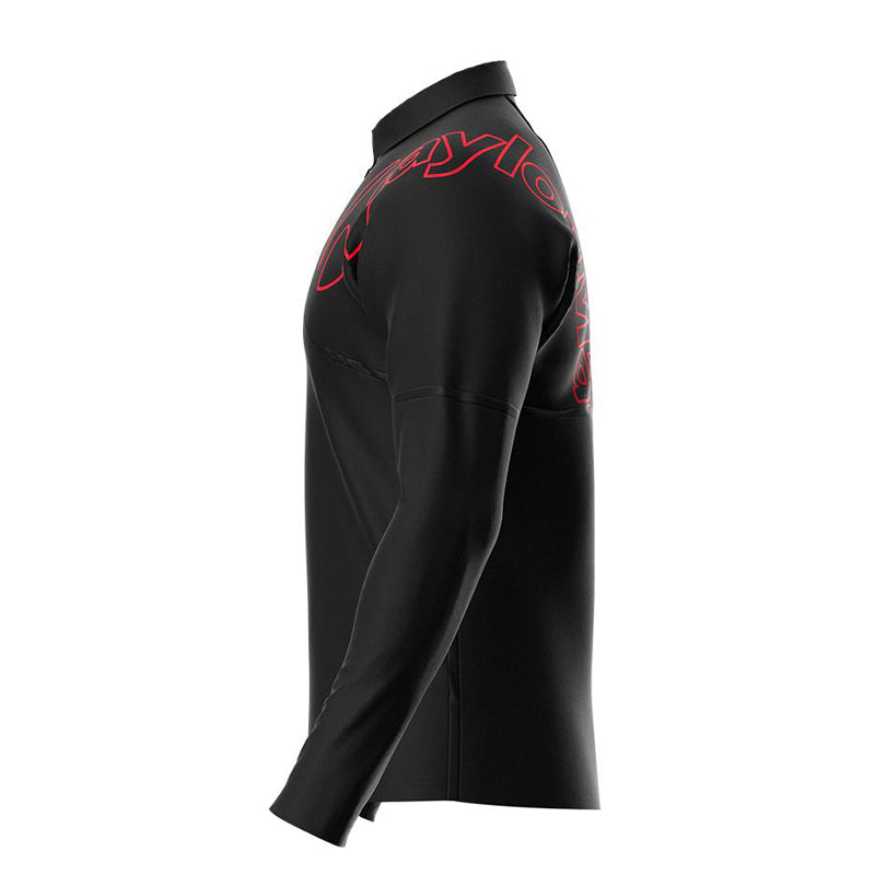 TAYLORMADE Seamless Men's Long Sleeve Polo (Black)