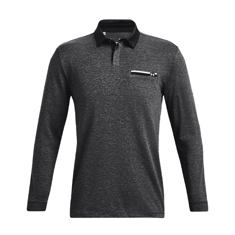 UNDER ARMOUR Playoff 2.0 Men's Long Sleeve Polo (Black)