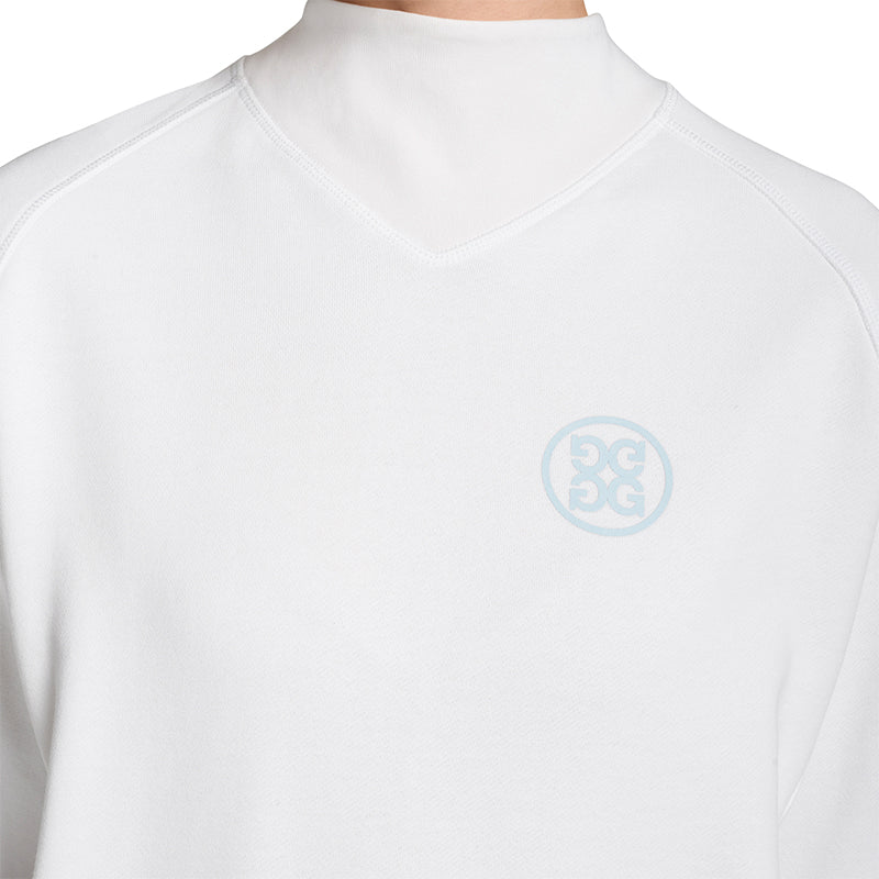 GFORE Fore Mock Neck Golf Women's Pullover Sweater (Snow)