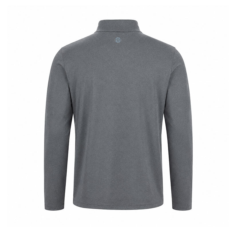GFORE Daytona Tech Interlock Men's Pullover (Charcoal Heather Grey)