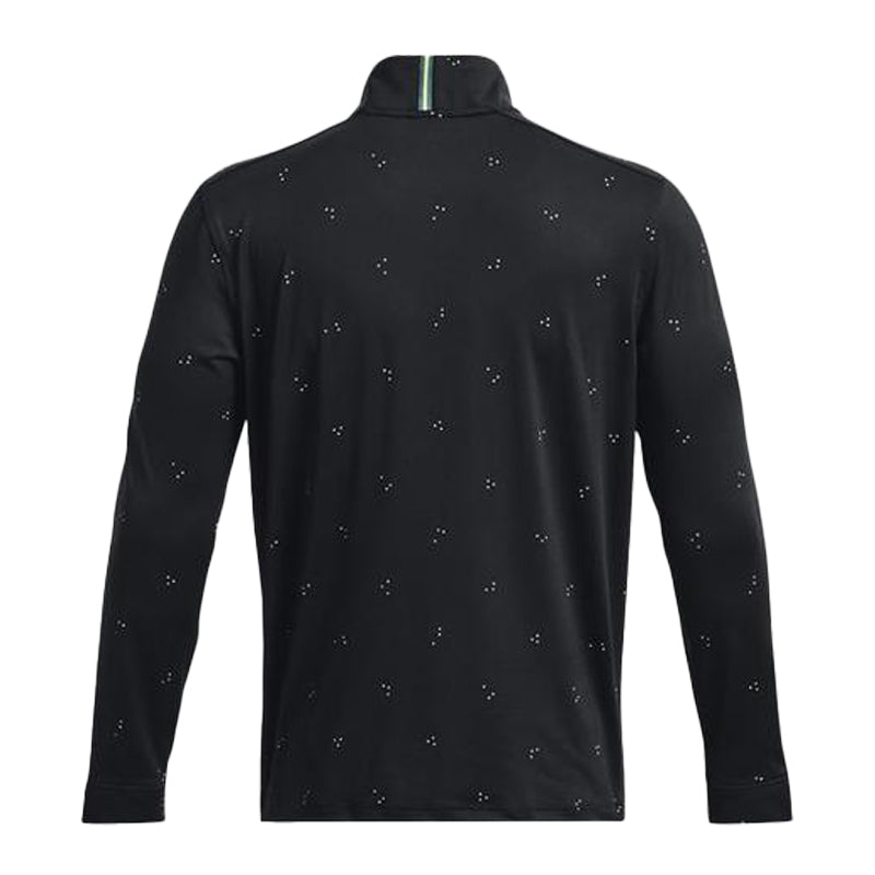 UNDER ARMOUR Playoff Printed 1/4 Zip Men's Long-Sleeve Shirt (Black)