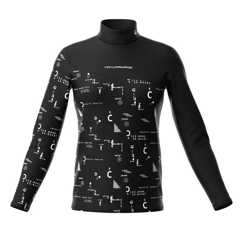 TAYLORMADE Graphic Women's Long Sleeve Mock Shirt (Black)