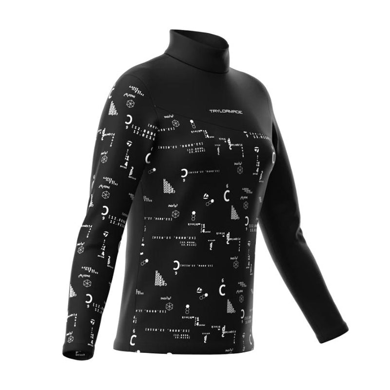 TAYLORMADE Graphic Women's Long Sleeve Mock Shirt (Black)