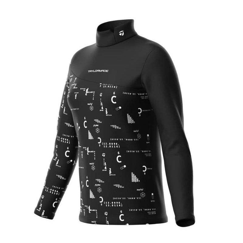 TAYLORMADE Graphic Women's Long Sleeve Mock Shirt (Black)