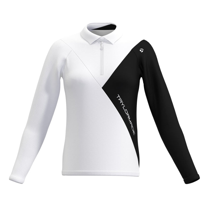 TAYLORMADE Seamless Women's Long Sleeve Polo (White)