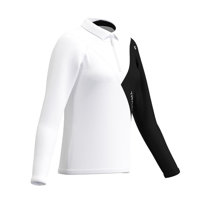 TAYLORMADE Seamless Women's Long Sleeve Polo (White)