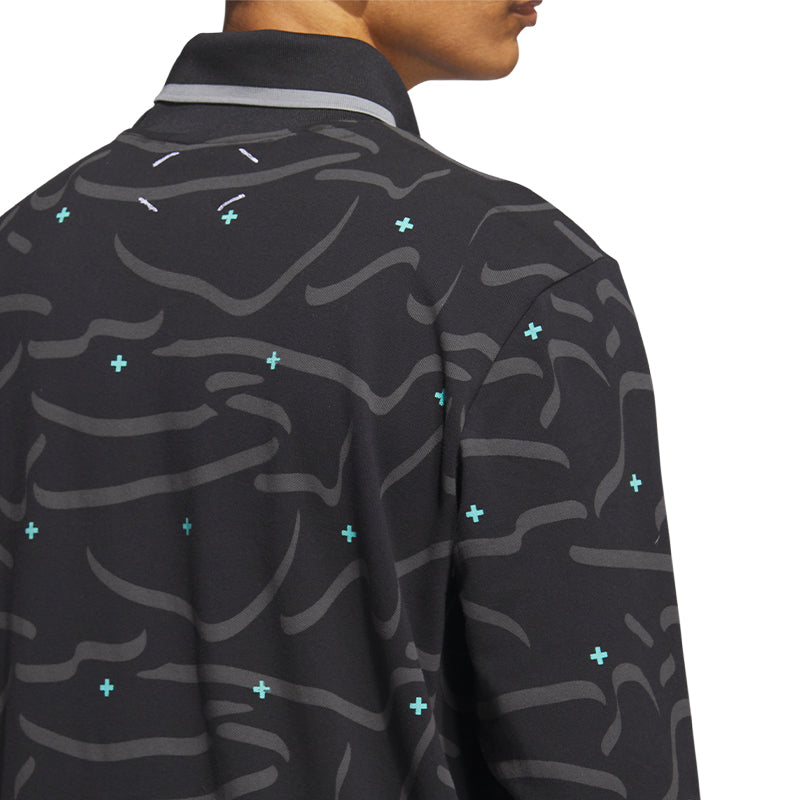ADIDAS Adicross Turtle Neck Men's Long Sleeve Polo (Black)