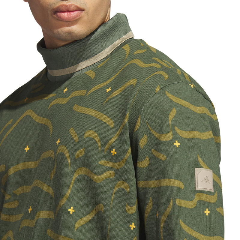 ADIDAS Adicross Turtle Neck Men's Long Sleeve Polo (Artic)