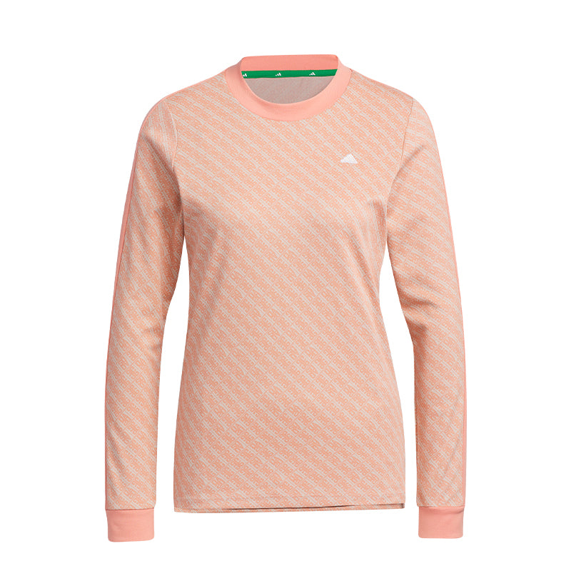 ADIDAS AEROREADY Play Green Women's Long Mock Shirt (Clay)