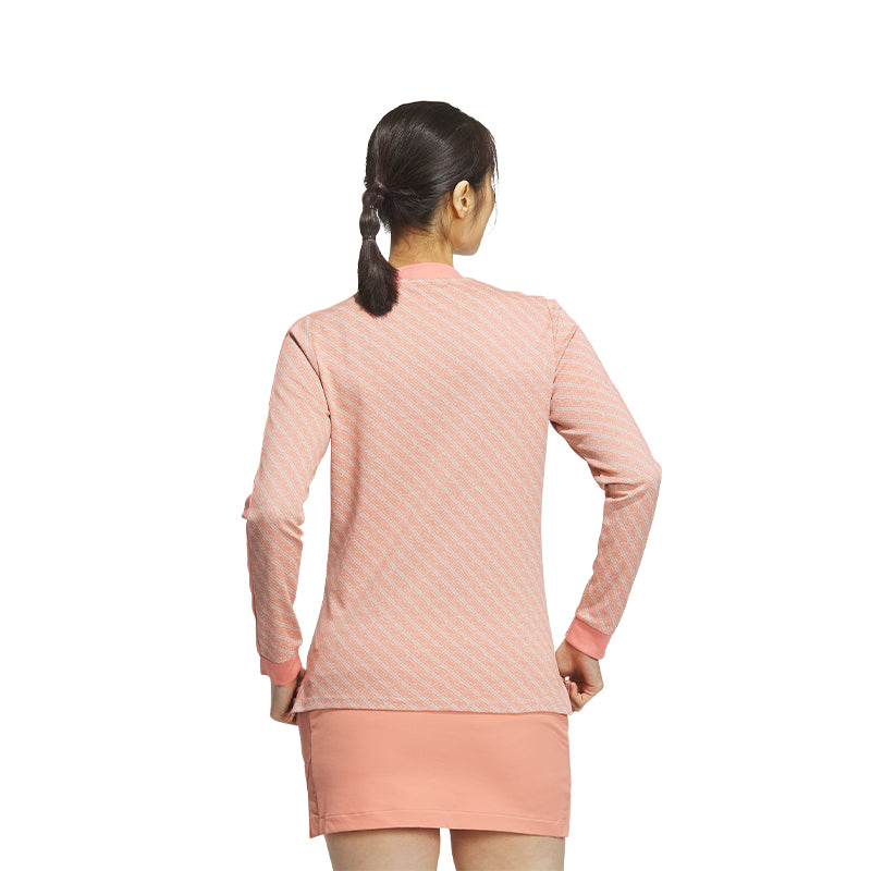 ADIDAS AEROREADY Play Green Women's Long Mock Shirt (Clay)