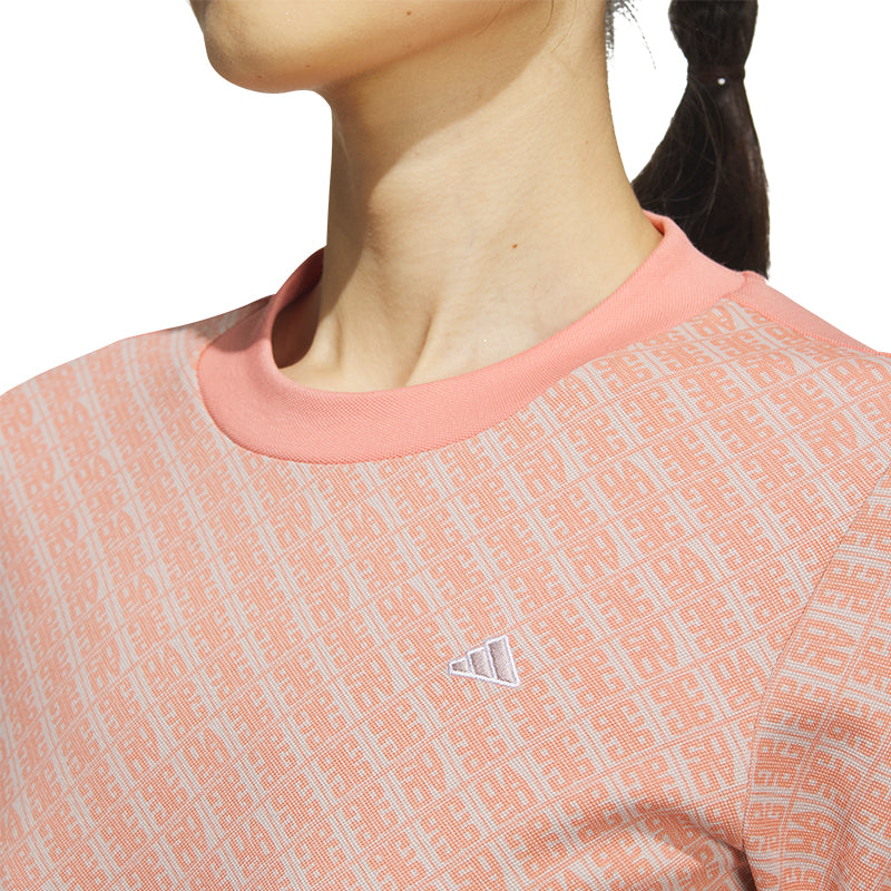 ADIDAS AEROREADY Play Green Women's Long Mock Shirt (Clay)