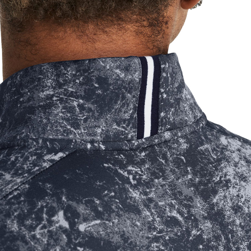 UNDER ARMOUR Playoff Printed 1/4 Men's Long Sleeve Zip Shirt (Downpour Grey)