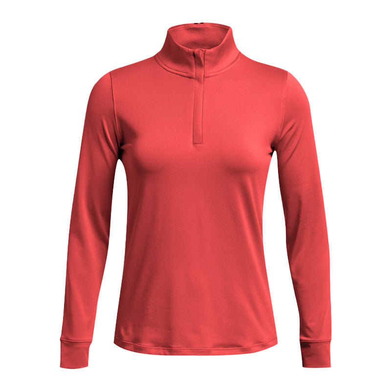 UNDER ARMOUR Playoff 1/4 Zip Women's Long Sleeve Polo (Red Solstice)
