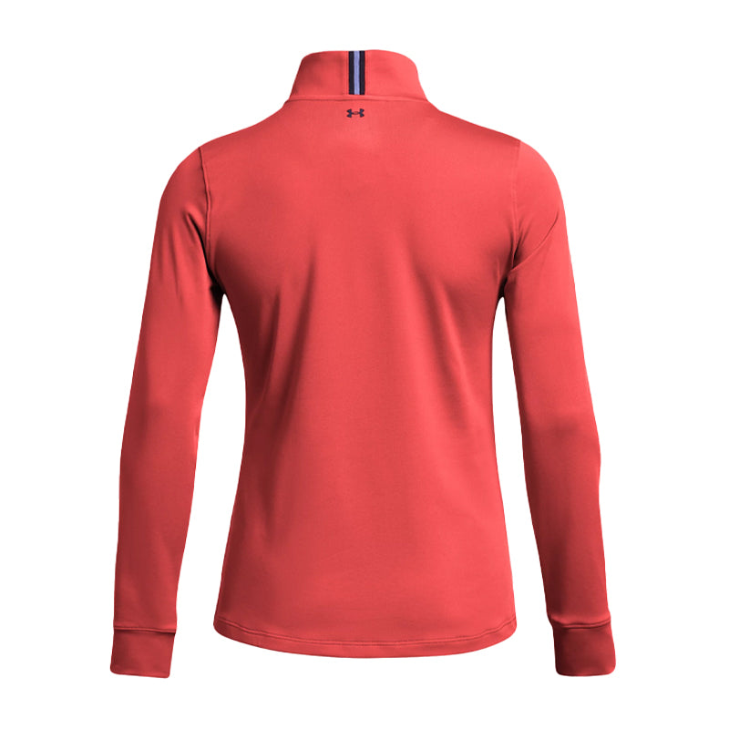 UNDER ARMOUR Playoff 1/4 Zip Women's Long Sleeve Polo (Red Solstice)
