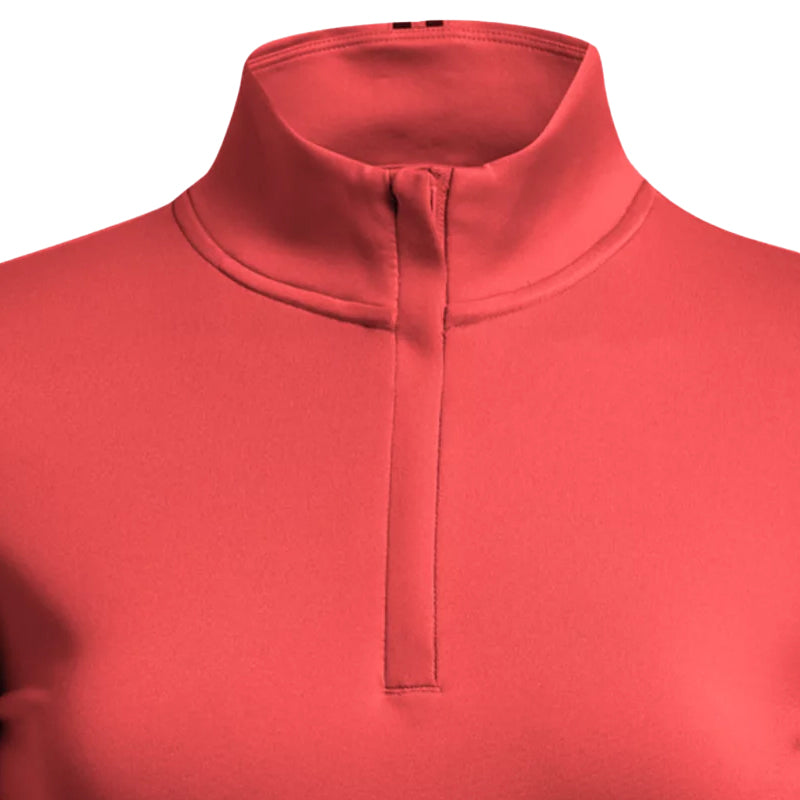 UNDER ARMOUR Playoff 1/4 Zip Women's Long Sleeve Polo (Red Solstice)
