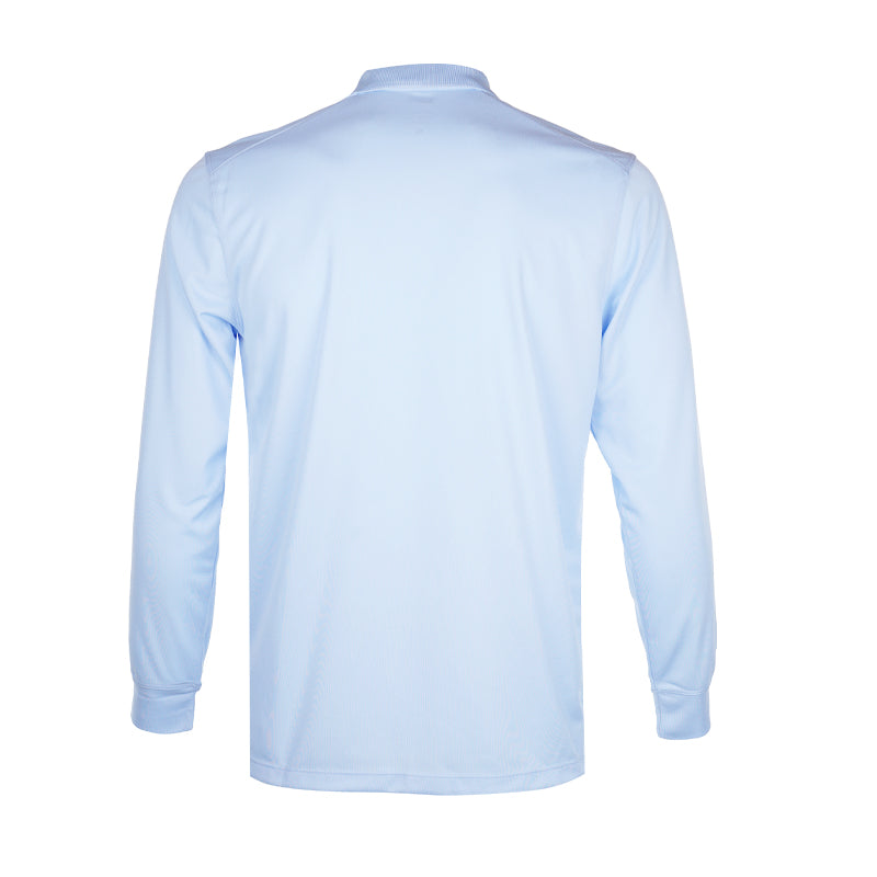 NIKE Victory Solid Men's Long Sleeve Polo (Royal Tint)