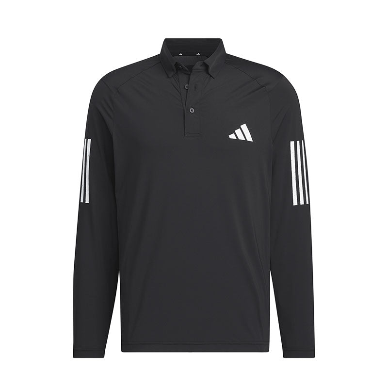 ADIDAS AEROREADY Men's Long Sleeve Polo (Black)