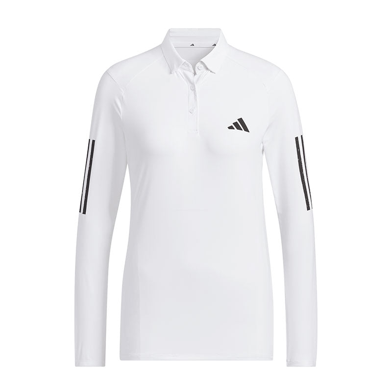 ADIDAS AEROREADY Women?s Long Sleeve Polo (White)