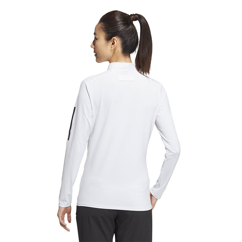 ADIDAS AEROREADY Women?s Long Sleeve Polo (White)