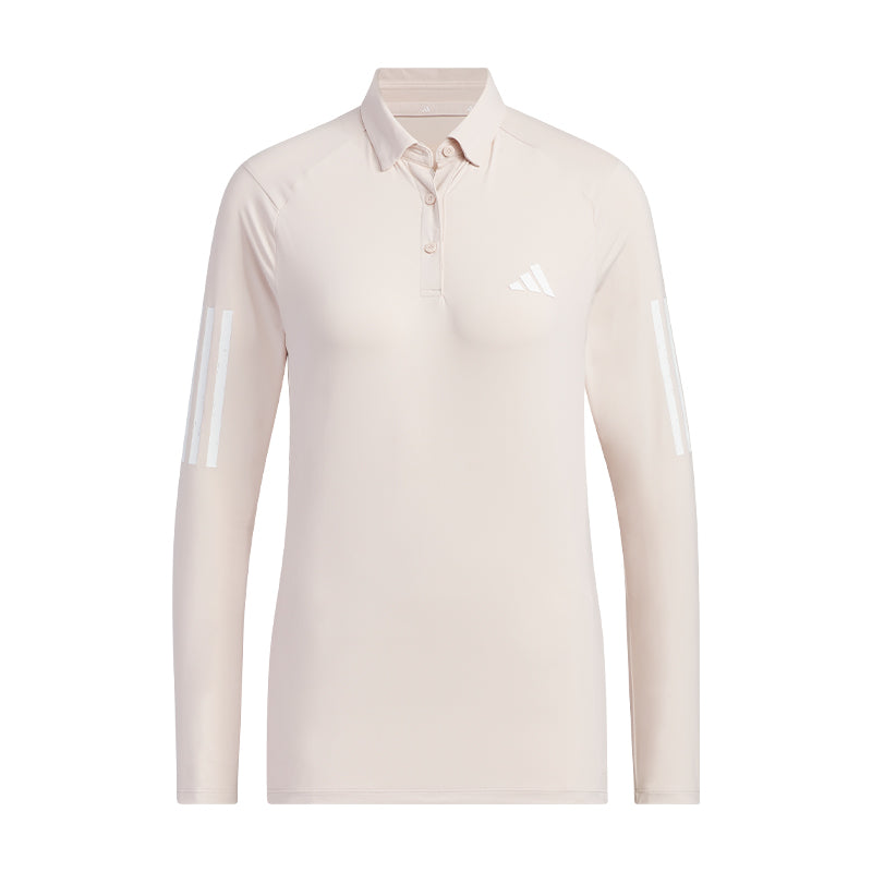 ADIDAS AEROREADY Women’s Long Sleeve Polo (Mauve)