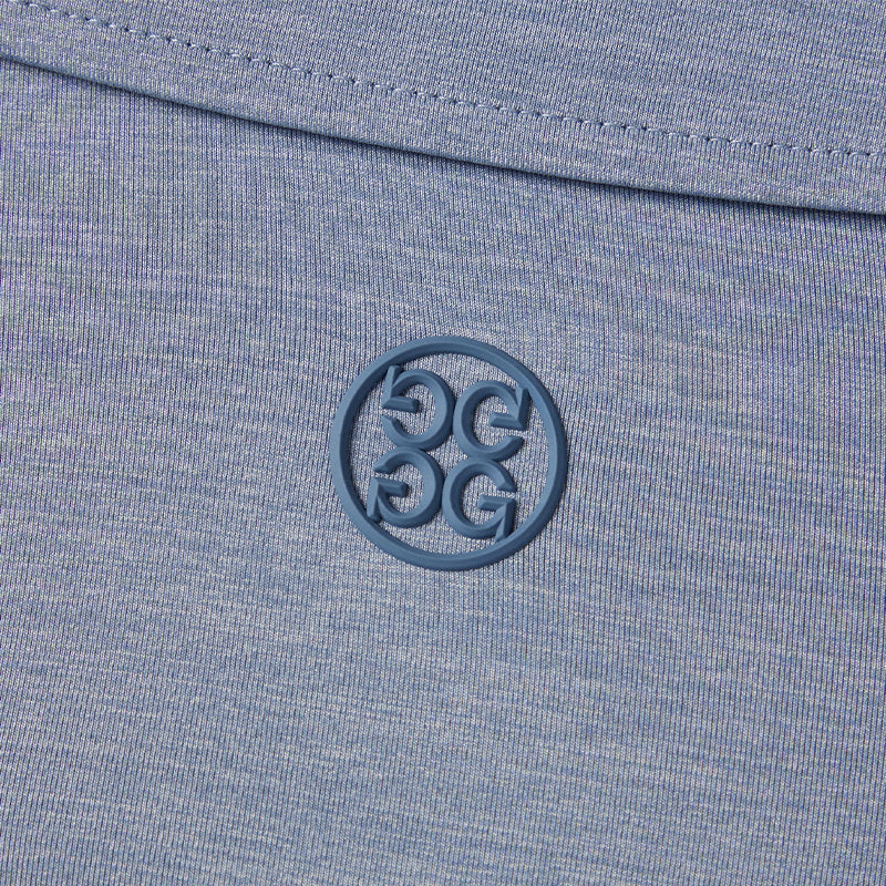GFORE Ice-Nylon Men's Long Sleeve Polo (Heather Slate)