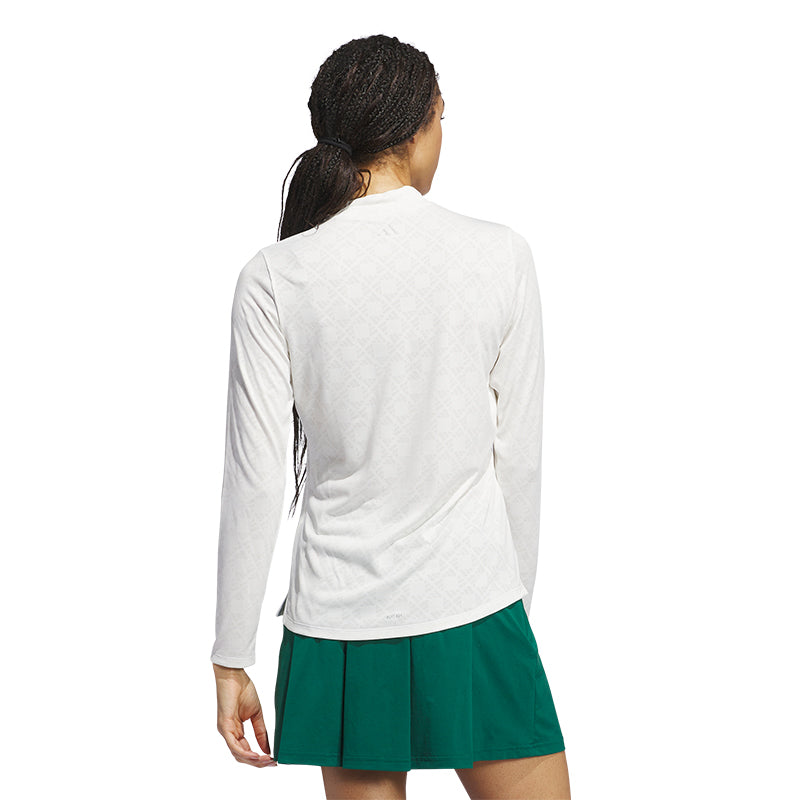ADIDAS Ultimate365 Tour HEAT.RDY Women's Long Sleeve Mock (White)