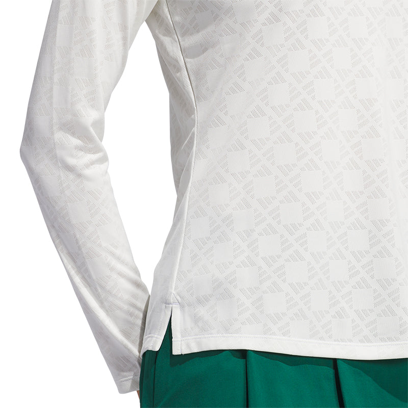 ADIDAS Ultimate365 Tour HEAT.RDY Women's Long Sleeve Mock (White)