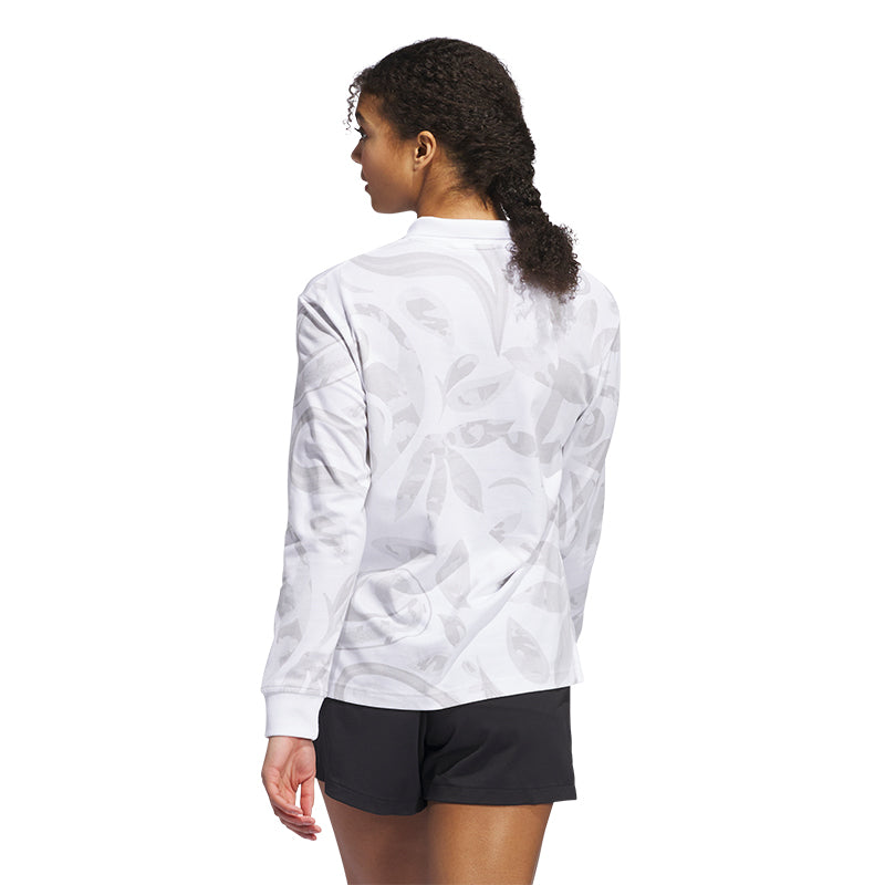 ADIDAS Go-To Women?s Long Sleeve Polo (White)