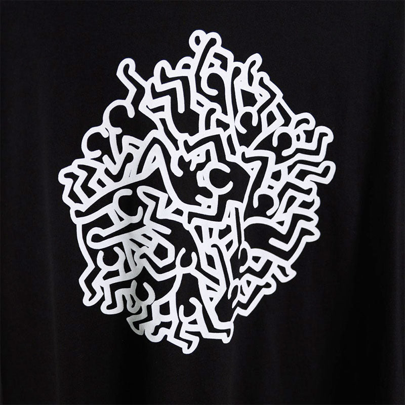 MALBON GOLF x Keith Haring Men's Long Sleeve T-Shirt (Black)