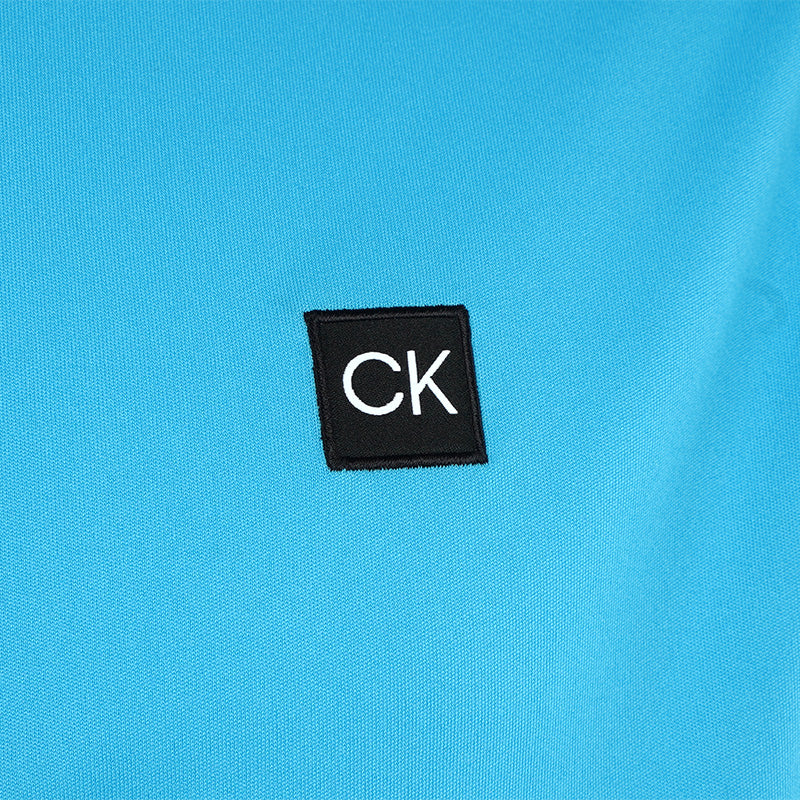 CALVIN KLEIN Westgate Half Zip Men's Long Sleeve Shirt (Aquarius)