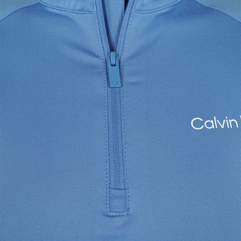 CALVIN KLEIN San Marcos 1/4 Zip Women's Long Sleeve Shirt (Cornflower)