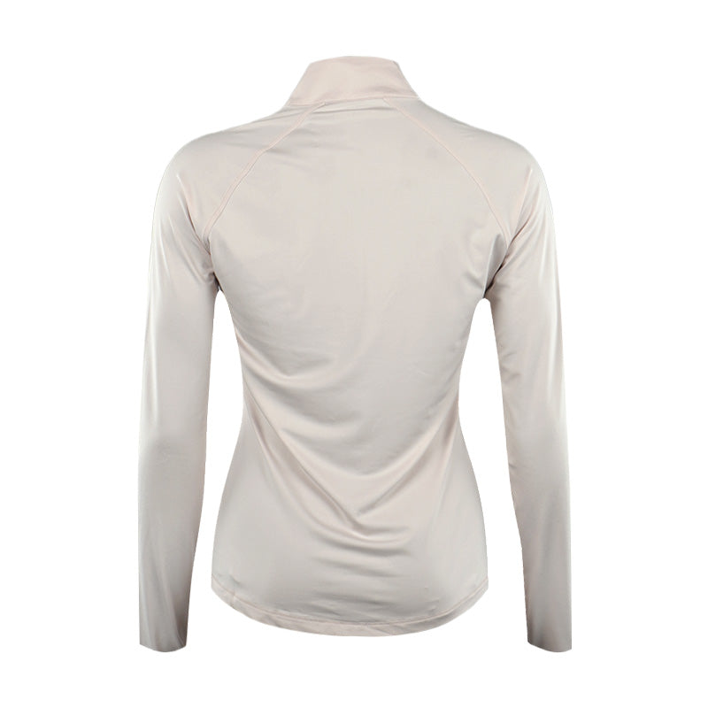 CALVIN KLEIN San Marcos 1/4 Zip Women's Long Sleeve Shirt (Shell Pink)