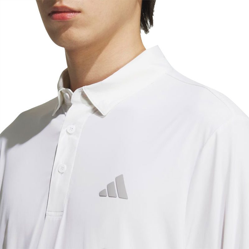 ADIDAS Ultimate365 3-Stripes Men's Long Sleeve Polo (White)
