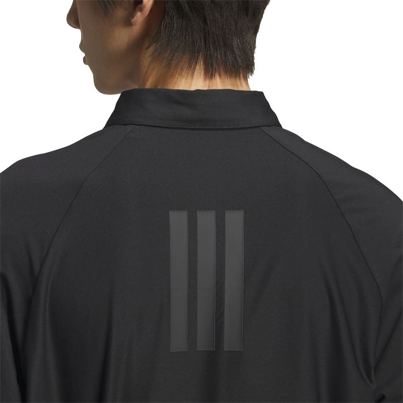 ADIDAS Ultimate365 3-Stripes Men's Long Sleeve Polo (Black)