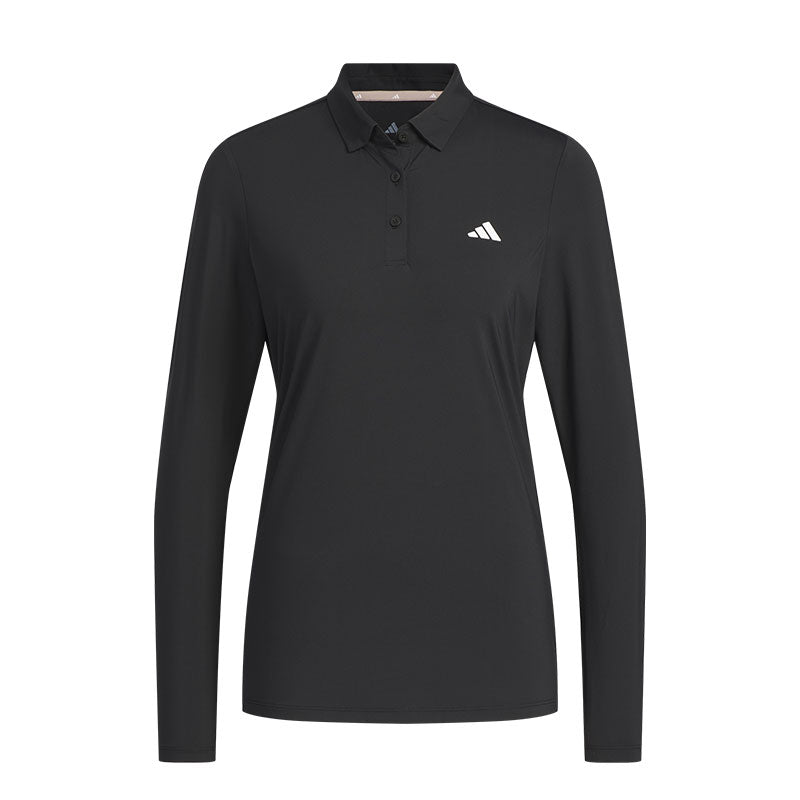 ADIDAS AEROREADY Women's Long Sleeve Polo (Black)