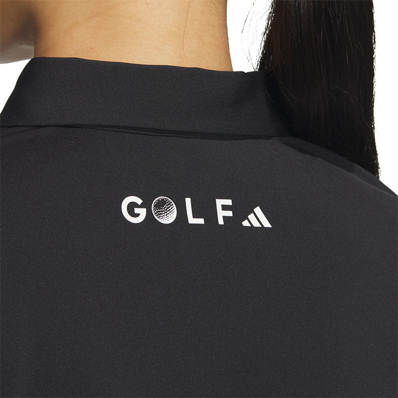 ADIDAS AEROREADY Women's Long Sleeve Polo (Black)