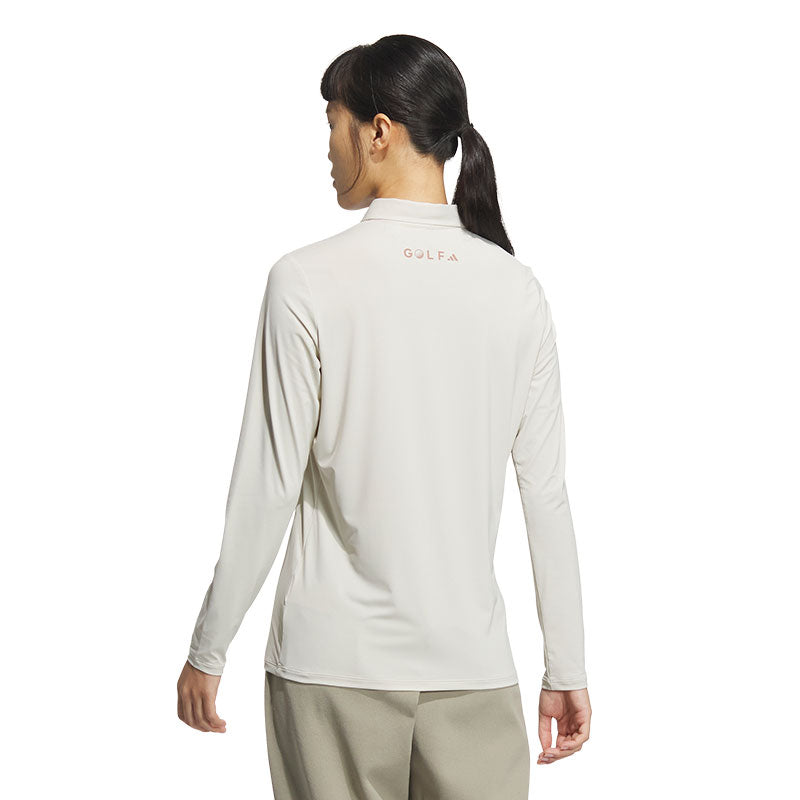ADIDAS AEROREADY Women's Long Sleeve Polo (Alumina)