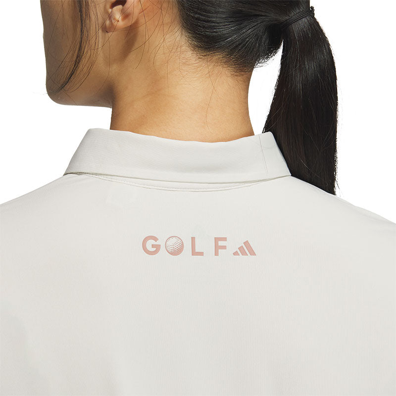 ADIDAS AEROREADY Women's Long Sleeve Polo (Alumina)