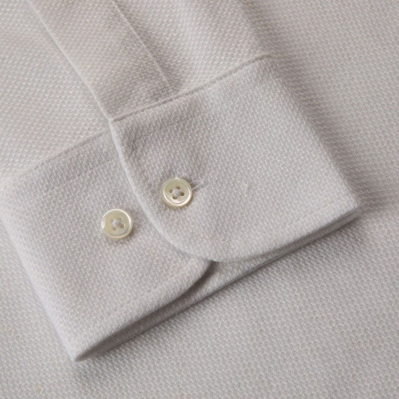 PETER MILLAR Croxley Men's Long Sleeve Polo (British Grey)