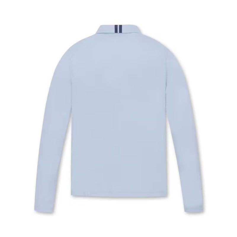 WAAC Athletic Essential Collar Women's Long Sleeve Polo (Light Blue)