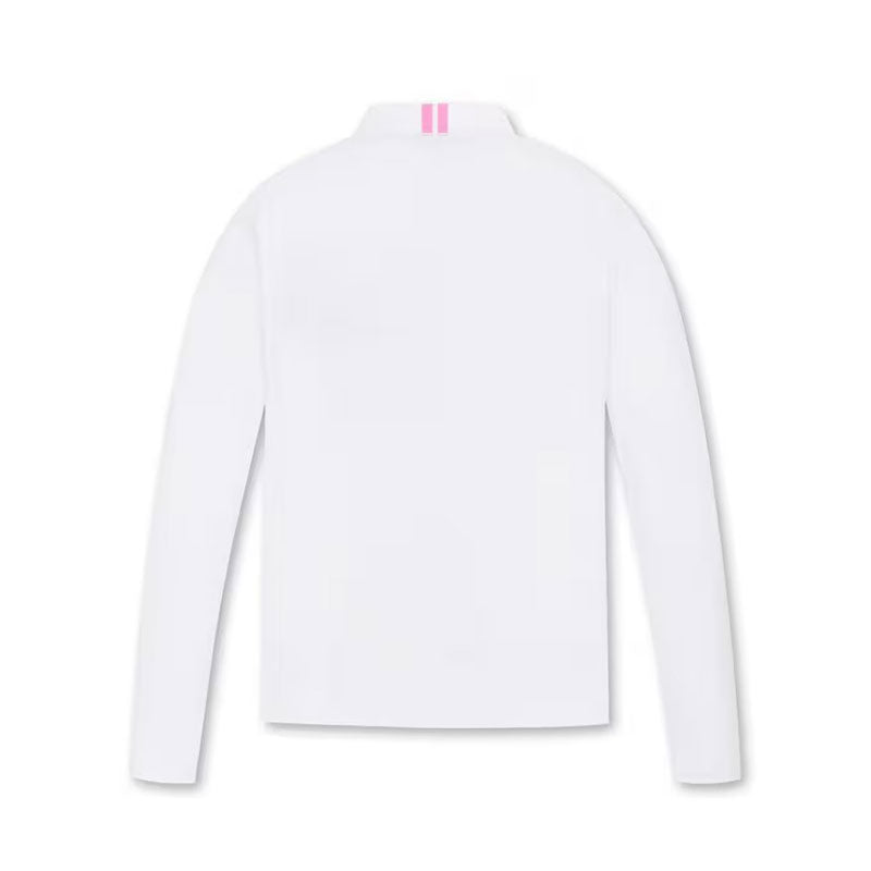 WAAC Athletic Essential Collar Women's Long Sleeve Polo (White)