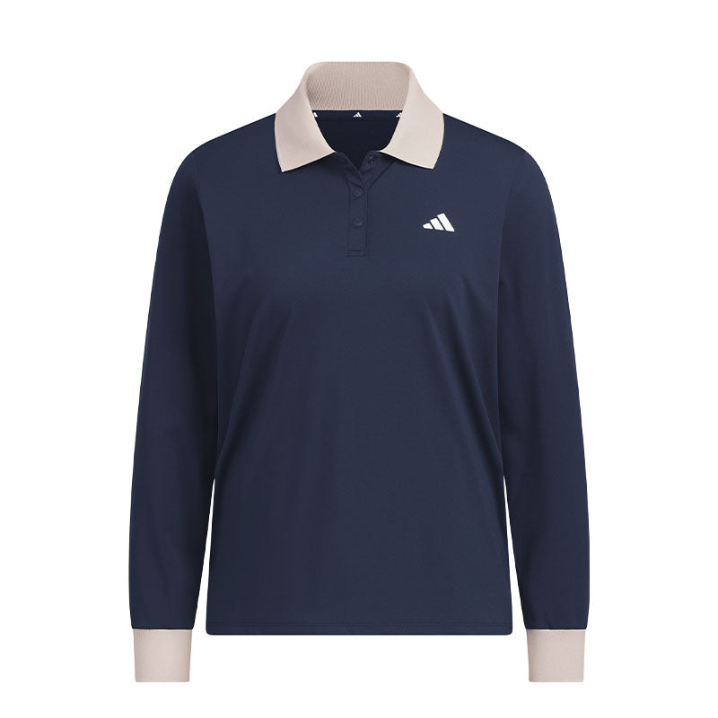 ADIDAS HEAT.RDY Women's Long Sleeve Polo (Taupe)