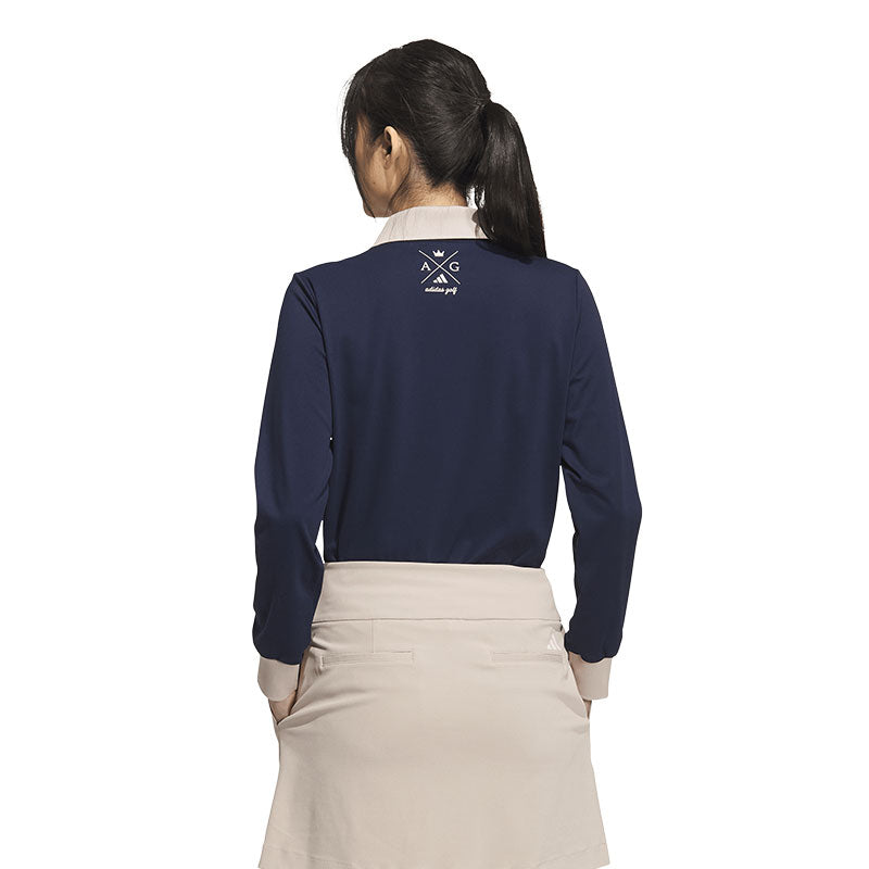 ADIDAS HEAT.RDY Women's Long Sleeve Polo (Taupe)