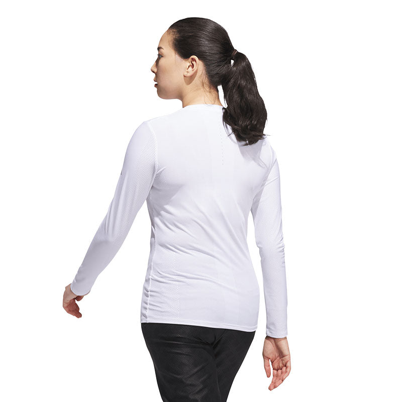 ADIDAS Ultimate365 Tour Engineered Women's Long Sleeve Shirt (White)