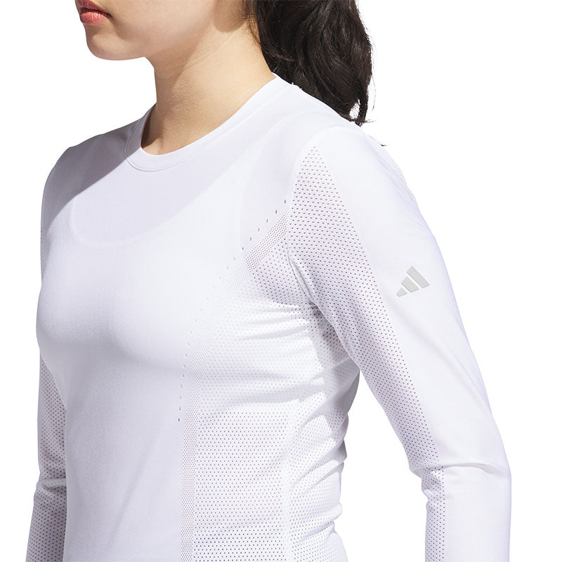 ADIDAS Ultimate365 Tour Engineered Women's Long Sleeve Shirt (White)