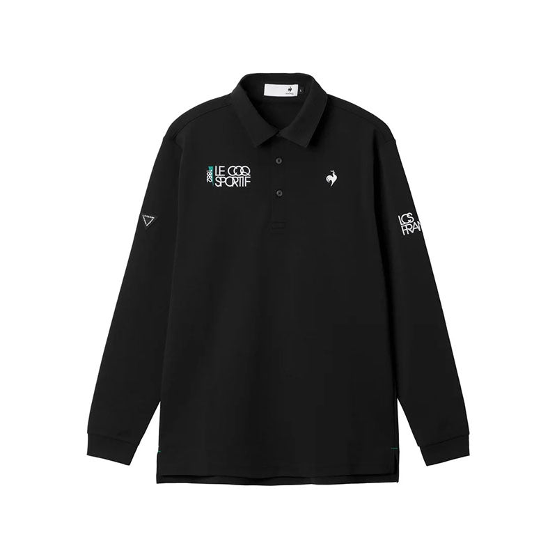 LE COQ SPORTIF GOLF Basic Men's Long Sleeve Polo (Black)