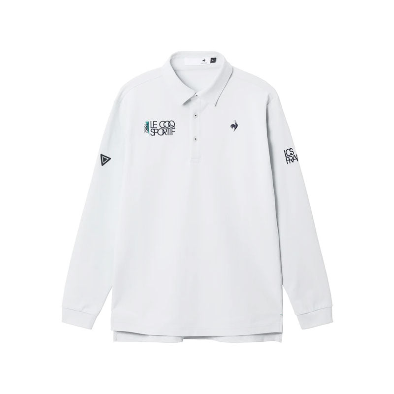 LE COQ SPORTIF GOLF Basic Men's Long Sleeve Polo (White)