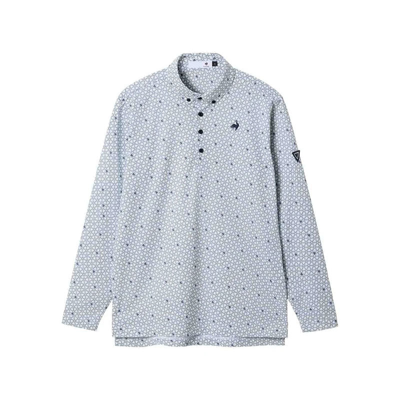 LE COQ SPORTIF GOLF Triangle Print Men's Polo (White)