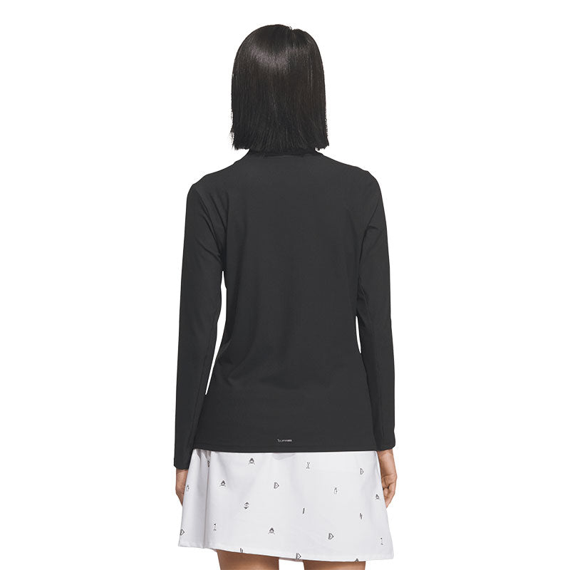ADIDAS Climacool Women's Mock Neck Long Sleeve Shirt (Black)