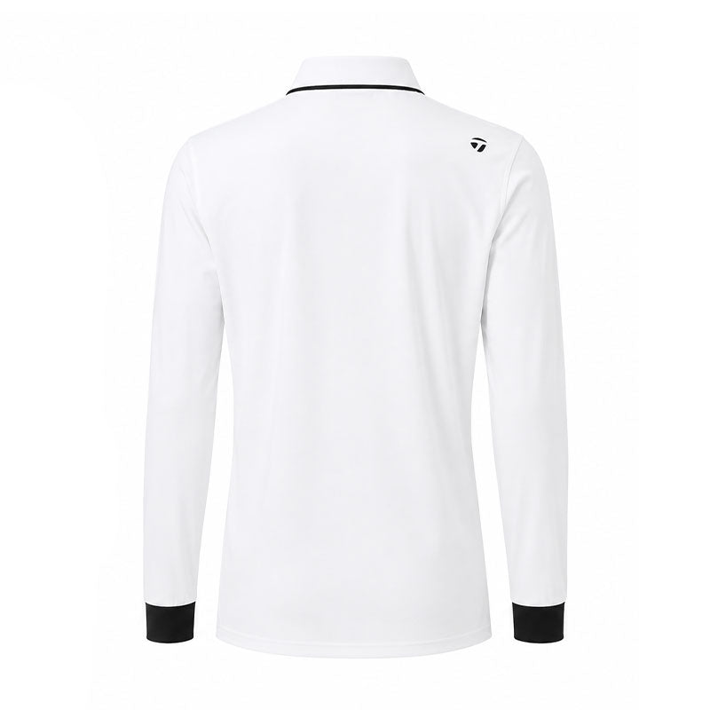 TAYLORMADE Skipper Women's Long-Sleeve Polo (White)